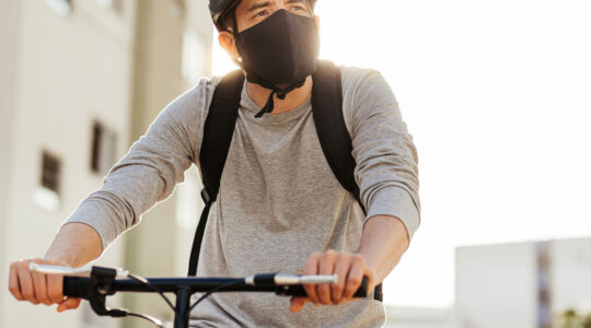 masque antipollution à vélo